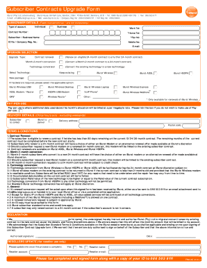 Subscriber Contracts Upgrade Form Rdpcomputers Co Za