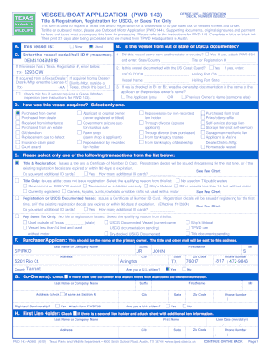 Vesselboat Application Form