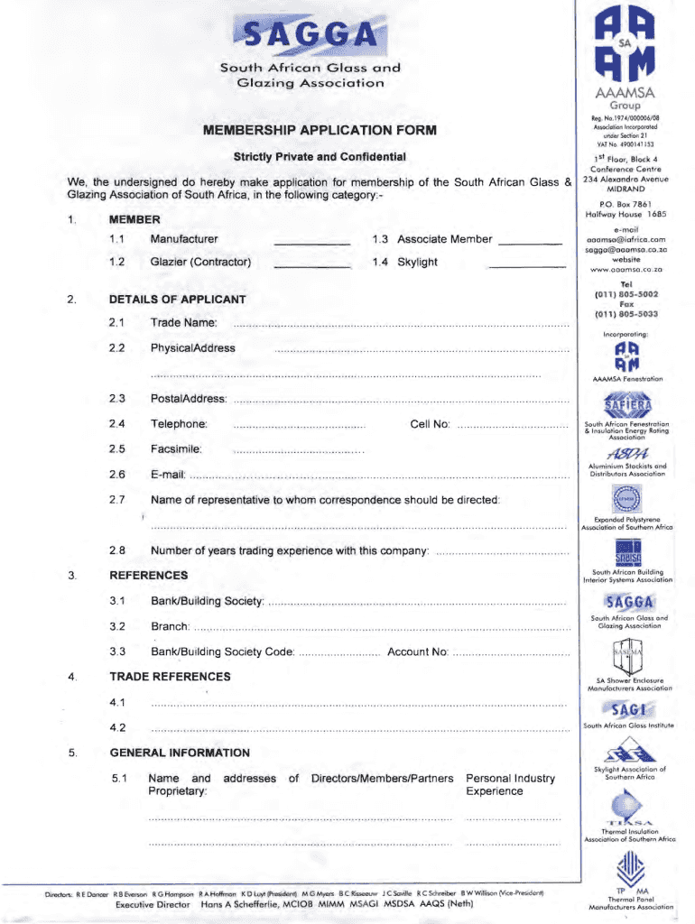 Glazing Certificate  Form