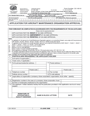 South African Civil Aviation Authority Contact Us, Phone Number  Form