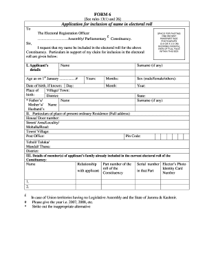 Annexure 3 for Form 6