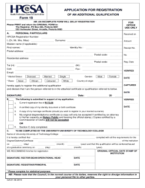 Registration Word Form Medical Biological PDF Scientist Hpcsa