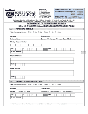 Whitestone College  Form