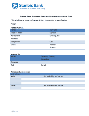 Ibanking Stanbic  Form