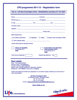 Registration Form Hospital