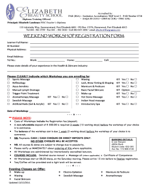 Beauty Parlour Course Admission Form PDF