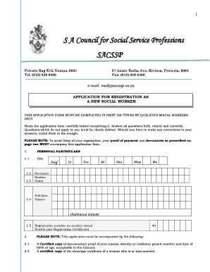 Sacssp Registration Forms