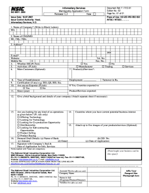 Infomediary Services Membership Application Form