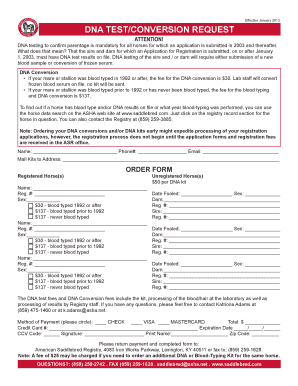 Dna Test Result Template  Form