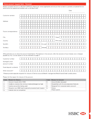 Hsbc Account Reactivation Form