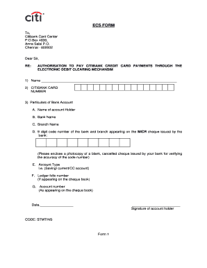 Signing Blank Ecs Form