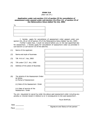 Form 316