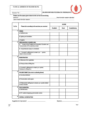 Blood Donation Certificate PDF Download  Form