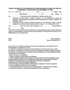 Undertaking for Category Certificate Tezpur University  Form