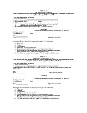 Hdfc Bank Form 60