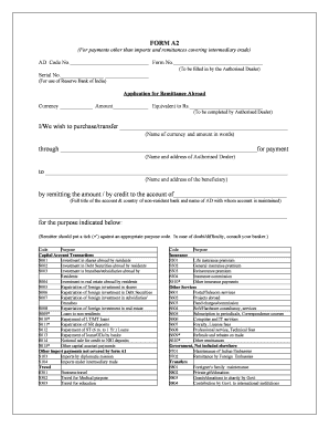 Sample Filled Form A2 Sbi