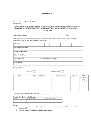 Bank of Baroda Statement Request Form PDF