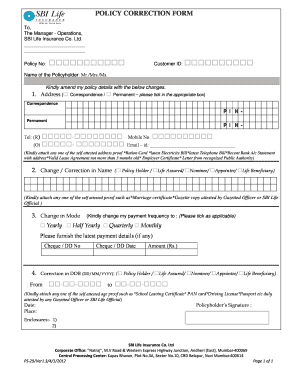 Mypolicysbi  Form