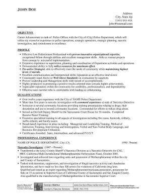 John Doe Resume  Form