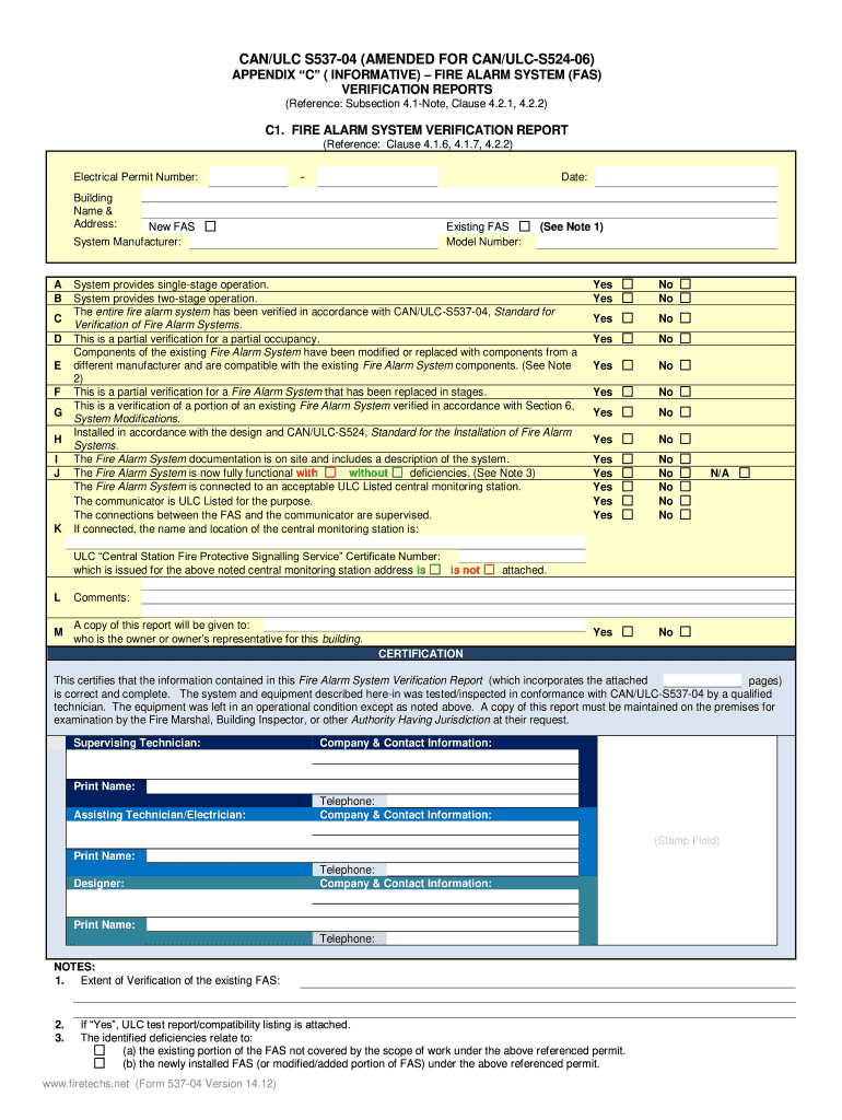 Can Ulc S537 Download  Form