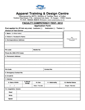 Atdc Institute Gurgaon Last Year Question Paper  Form