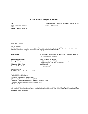 Application for Boundary Wall in School  Form