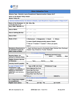 Sbi Pmjjby Claim Form PDF Download