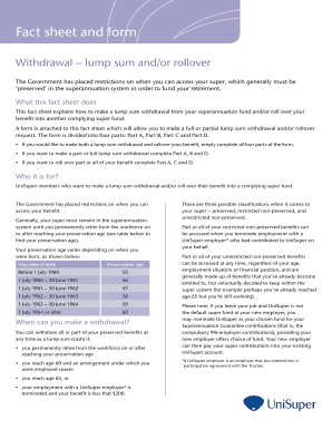 Unisuper Portability and Rollover Form