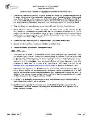  Leave of Absence Washoe County Form 2006