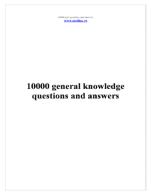 10000 Quiz Questions  Form