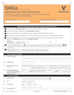 Srg1 Form