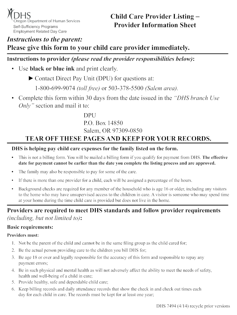  Sp Dhs 7494 Form 2019