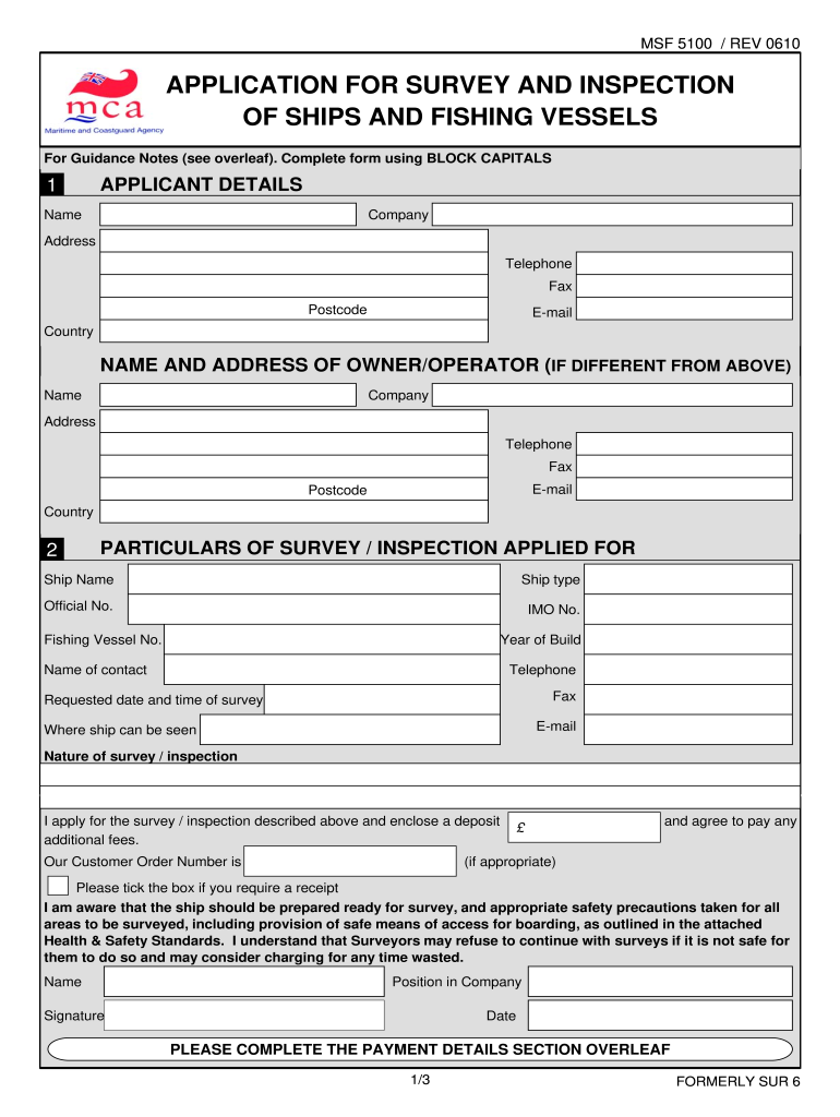  Msf5100  Form 2010