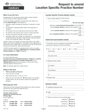 Lspn Amendment Form