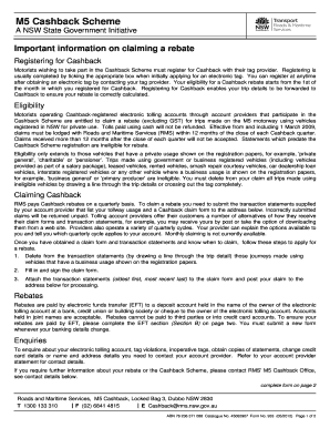 M5 Cashback Claim  Form