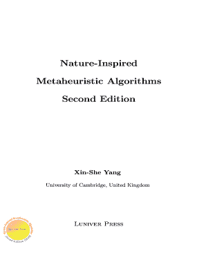 Metaheuristic Algorithms PDF  Form