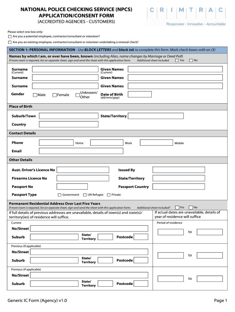 Police Forms