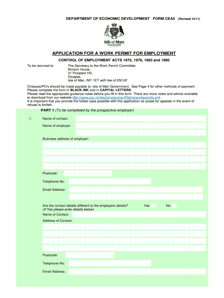  Iom Permit Form 2011