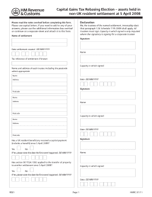 Rebasment Form