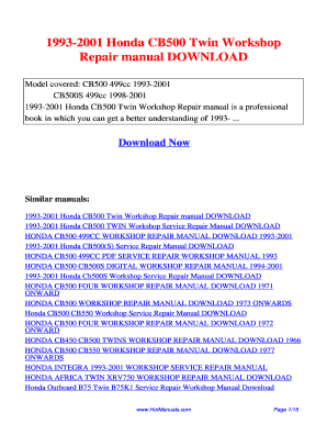 Honda Cb500 Service Manual Download  Form