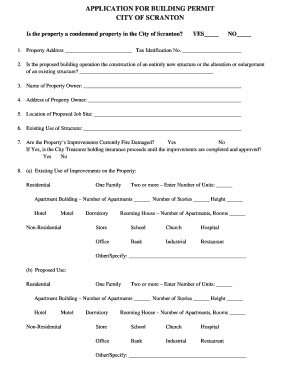 Scranton Permit Application  Form
