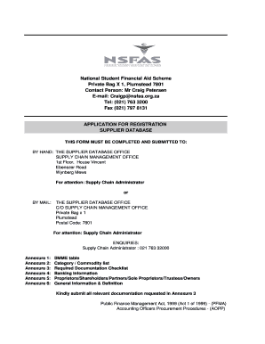 Nsfas Contact Details  Form