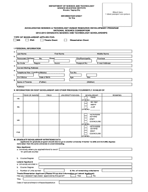 Lani Scholarship  Form