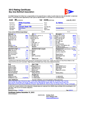 Certificate of Seaworthiness  Form