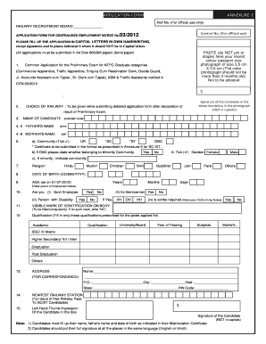 Employment Notice No 01  Form