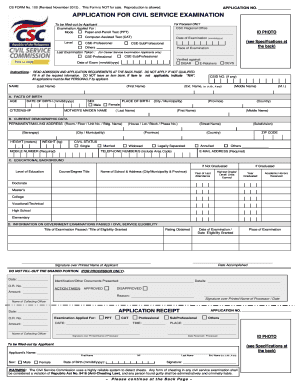 Csc Form Revised