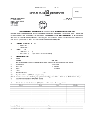 Ija Joining Instruction  Form