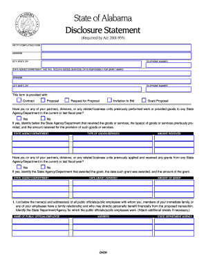 Odometer Disclosure Statement Alabama  Form