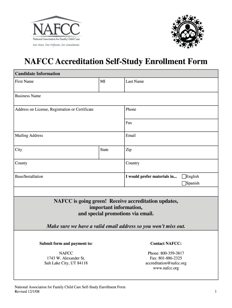  Nafcc Forms 2008