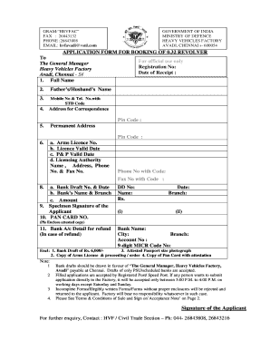 032 Pistol Form in Avadi